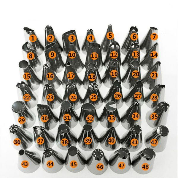 baking & pastry tools 48pcs/set cake decorating good quality stainless steel icing piping nozzles tips set
baking & pastry tools 48pcs/set cake decorating good quality stainless steel icing piping nozzles tips set