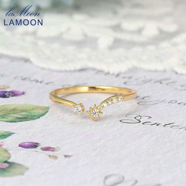 cluster rings lamoon 925 silver ring for wmoen star cubic zirconia 14k gold plated designer fine jewelry female adjustable lmri120, Golden;silver
cluster rings lamoon 925 silver ring for wmoen star cubic zirconia 14k gold plated designer fine jewelry female adjustable lmri120, Golden;silver