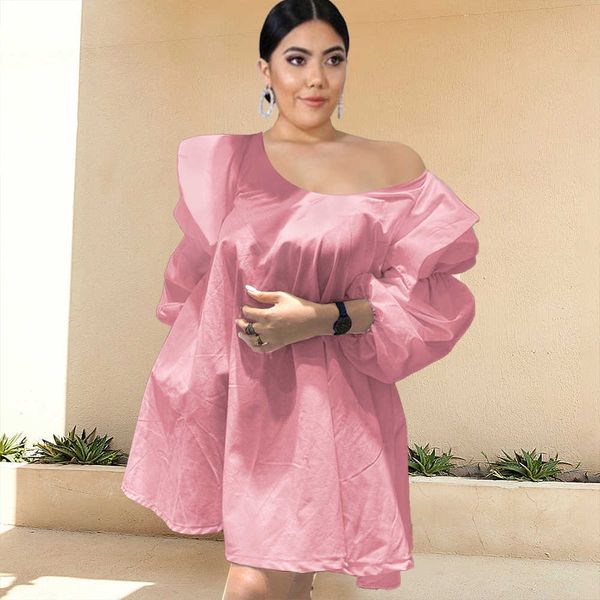 off shoulder dress plus size women long lantern sleeves loose mini shirt dresses for ladies office casual gowns dropshipping, Black
off shoulder dress plus size women long lantern sleeves loose mini shirt dresses for ladies office casual gowns dropshipping, Black