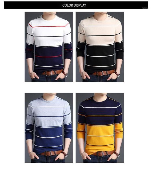 men's sweaters 2021 fashion brand sweater mens pullover striped slim fit jumpers knitred woolen autumn korean style casual men clothes, White;black
men's sweaters 2021 fashion brand sweater mens pullover striped slim fit jumpers knitred woolen autumn korean style casual men clothes, White;black