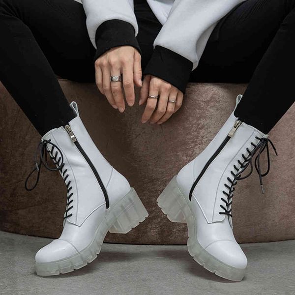 boots female fashion platform lace up clear heel mid calf boots brand designer chunky punk boot women motocycle shoes woman, Black
boots female fashion platform lace up clear heel mid calf boots brand designer chunky punk boot women motocycle shoes woman, Black