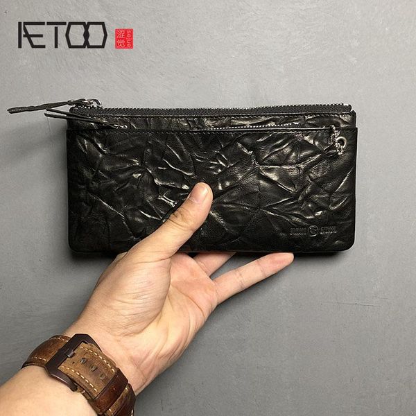 wallets aetoo men's wallet, long folds hand-caught multi-function card zero sheepskin zipper phone bag, Red;black
wallets aetoo men's wallet, long folds hand-caught multi-function card zero sheepskin zipper phone bag, Red;black