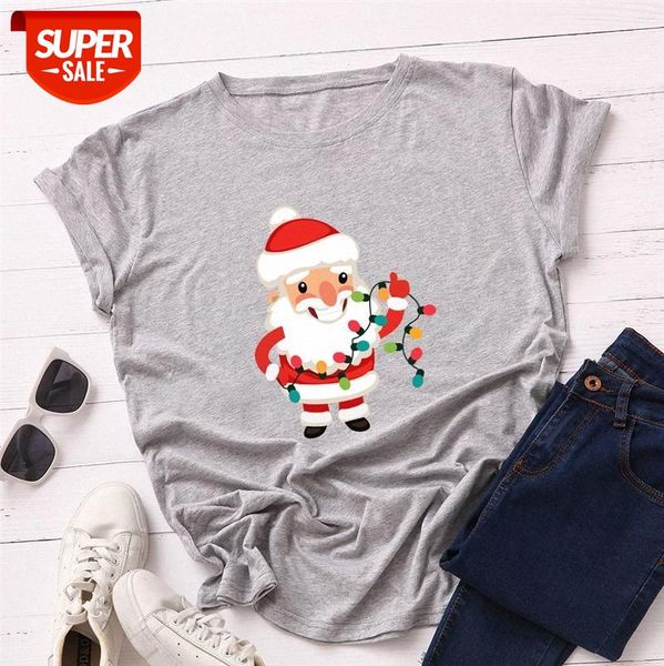 christmas spot european and american women's loose round neck short-sleeved cotton t-shirt blouse #3311, White
christmas spot european and american women's loose round neck short-sleeved cotton t-shirt blouse #3311, White