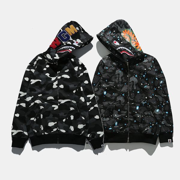 2020 autumn and winter fashion men's shark luminous camouflage plus cashmere shark sweater men's hooded casual coat, Black
2020 autumn and winter fashion men's shark luminous camouflage plus cashmere shark sweater men's hooded casual coat, Black