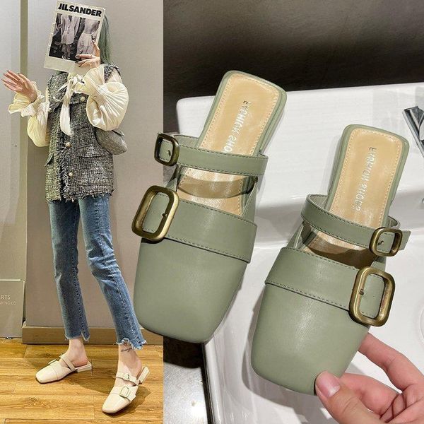 sandals 2021 summer style shallow mouth square head baotou tow female outer wear thick heel with belt buckle cool women shoes, Black
sandals 2021 summer style shallow mouth square head baotou tow female outer wear thick heel with belt buckle cool women shoes, Black