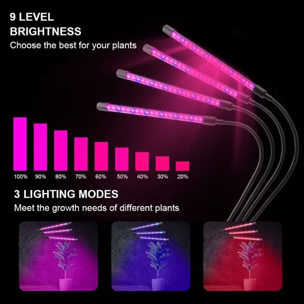 grow lights 3 heads led light full spectrum phyto lamp usb clip-on for plants indoor seedlings flower tent box fitolamp
grow lights 3 heads led light full spectrum phyto lamp usb clip-on for plants indoor seedlings flower tent box fitolamp