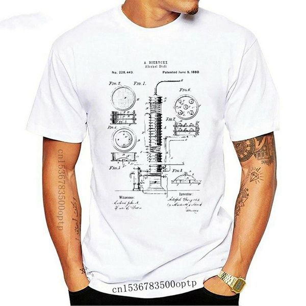 men's t-shirts alcohol still liquor distiller patent t shirt 100% cotton 2021 fashion funny men cool shirts, White;black
men's t-shirts alcohol still liquor distiller patent t shirt 100% cotton 2021 fashion funny men cool shirts, White;black