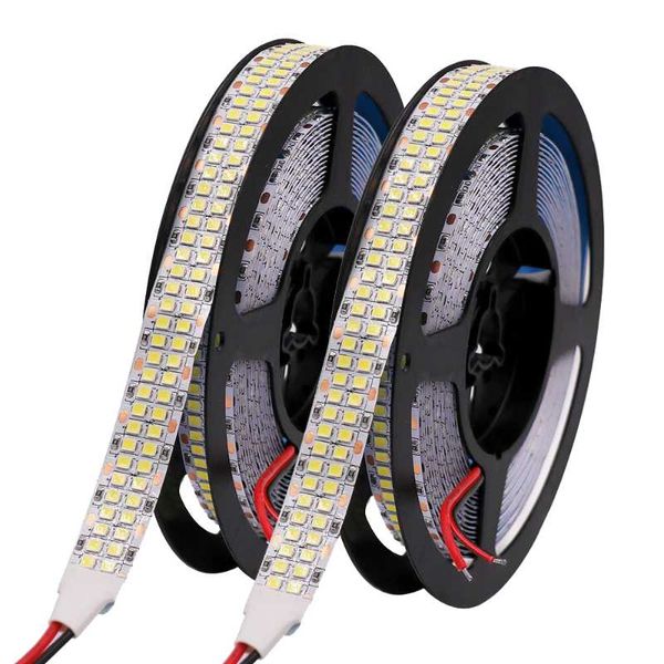 strips 12v 24v led strip light smd 2835 flexible tape lamp 5m waterproof lights stripe ribbon diode white warm rgb