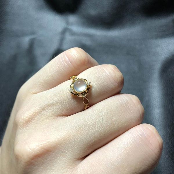 cluster rings silver inlaid natural seed chalcedony egg round opening adjustable ring designer craft charm lady brand jewelry, Golden;silver
cluster rings silver inlaid natural seed chalcedony egg round opening adjustable ring designer craft charm lady brand jewelry, Golden;silver