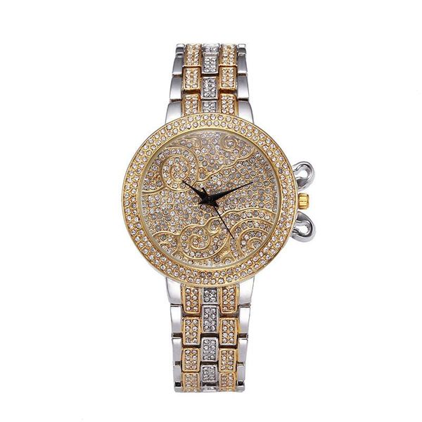 wristwatches full diamond women watch waterproof round steel belt quartz ladies watches bling female wrist, Slivery;brown
wristwatches full diamond women watch waterproof round steel belt quartz ladies watches bling female wrist, Slivery;brown