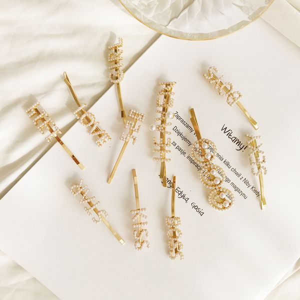style letter pearl hairpin fashion smile girl net red hairpin clip edge clip, Golden;silver
style letter pearl hairpin fashion smile girl net red hairpin clip edge clip, Golden;silver