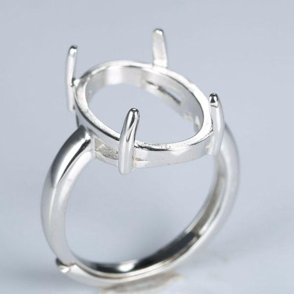 cluster rings 925 sterling silver women engagement wedding ring 13x18mm oval cabochon semi mount for gemstone white gold color, Golden;silver
cluster rings 925 sterling silver women engagement wedding ring 13x18mm oval cabochon semi mount for gemstone white gold color, Golden;silver