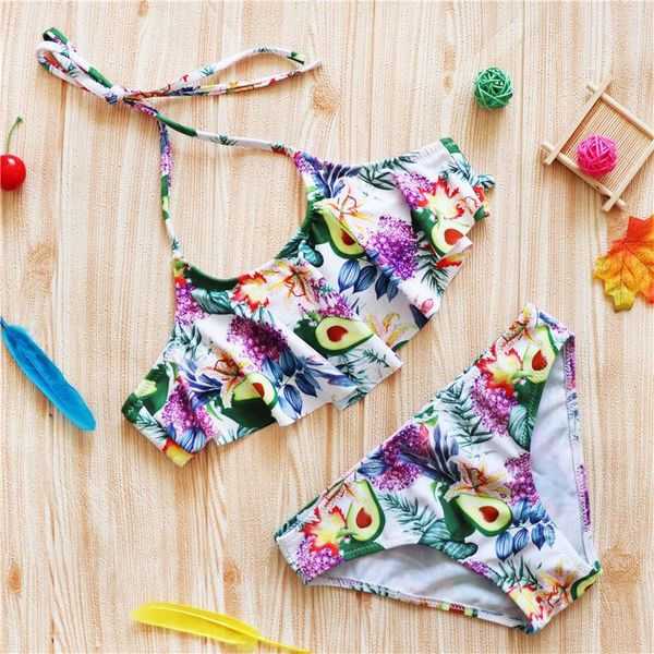 one-piece suits 2021 children's bikini ruffle straps split hanging neck swim fruit swimsuit
one-piece suits 2021 children's bikini ruffle straps split hanging neck swim fruit swimsuit