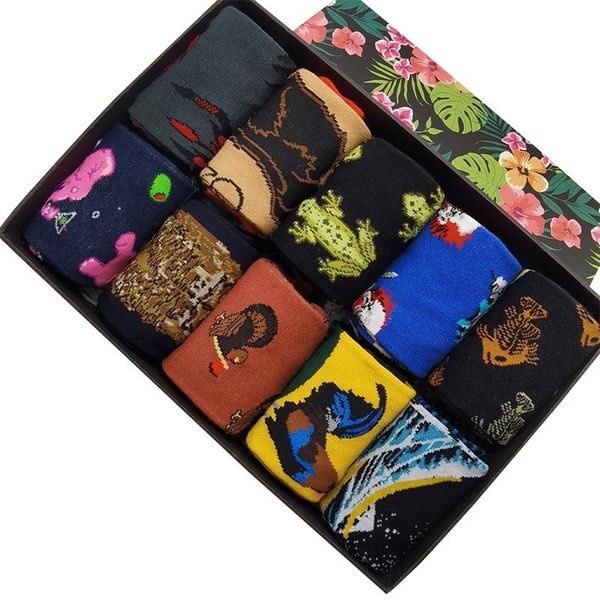 men's socks 10 pairs/pack creative cartoons animal funny casual personality design cool hip hop streetwear happy for men woman, Black
men's socks 10 pairs/pack creative cartoons animal funny casual personality design cool hip hop streetwear happy for men woman, Black