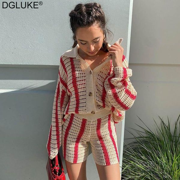 women's tracksuits 2021 fashion knitted two piece shorts set red striped long sleeve sweater cardigan and high waist summer suits outfi, Gray
women's tracksuits 2021 fashion knitted two piece shorts set red striped long sleeve sweater cardigan and high waist summer suits outfi, Gray