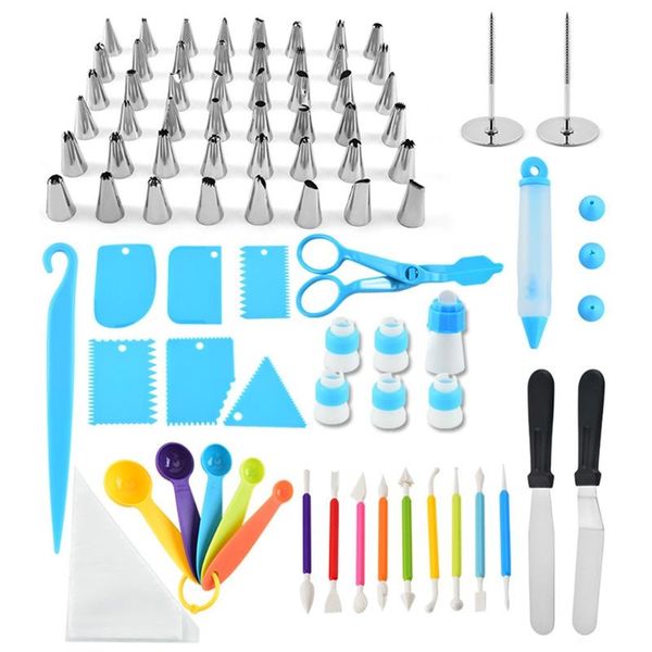 baking & pastry tools 78 pieces cakes decorating supplies with piping nozzles disposable bags reusable and scrapers
baking & pastry tools 78 pieces cakes decorating supplies with piping nozzles disposable bags reusable and scrapers