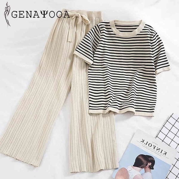 genayooa knitted autumn office lady 2 women elastic waist striped o-neck tshirt two piece set pants 210417, White
genayooa knitted autumn office lady 2 women elastic waist striped o-neck tshirt two piece set pants 210417, White