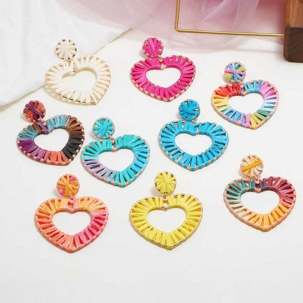 dangle & chandelier boho handmade knitting big heart color earrings for women 2021 trend hyperbole fashion vintage jewelry boucle d'ore, Silver
dangle & chandelier boho handmade knitting big heart color earrings for women 2021 trend hyperbole fashion vintage jewelry boucle d'ore, Silver