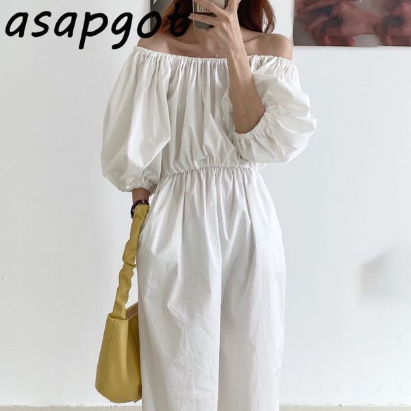 temperament chic white off the shoulder dress women loose slim waist black pleated slash neck lantern sleeve casual 210429, Black;gray
temperament chic white off the shoulder dress women loose slim waist black pleated slash neck lantern sleeve casual 210429, Black;gray