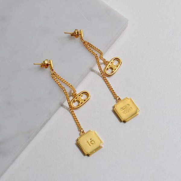 design jewelry new celli arc de women's french brass gold plated temperament fashion long tassel earrings, Golden
design jewelry new celli arc de women's french brass gold plated temperament fashion long tassel earrings, Golden