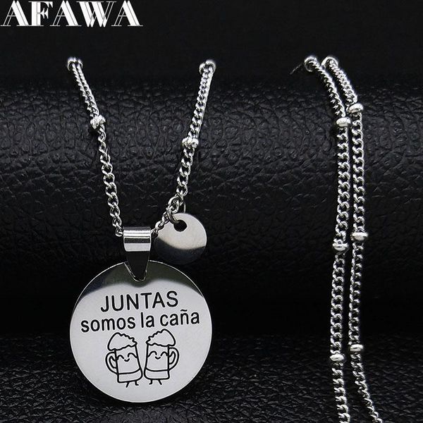 pendant necklaces 2021 juntas somos la cana stainless steel friend necklace for women silver color pendants jewelry collares n19198
pendant necklaces 2021 juntas somos la cana stainless steel friend necklace for women silver color pendants jewelry collares n19198