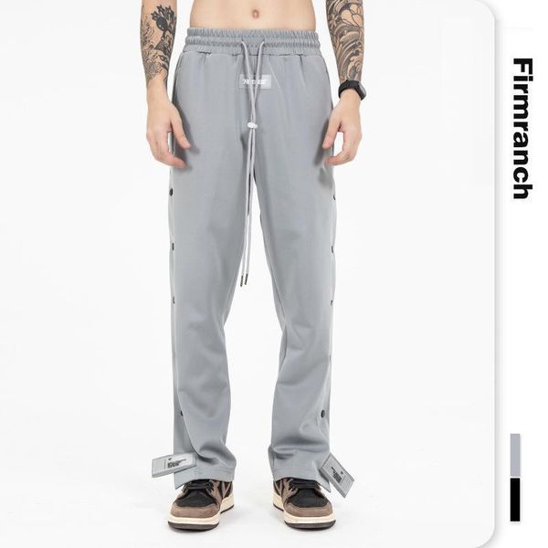 men's pants firmranch spring/autumn high street bottom side button sportpants men sweatpants sport casual ins women trouser, Black
men's pants firmranch spring/autumn high street bottom side button sportpants men sweatpants sport casual ins women trouser, Black