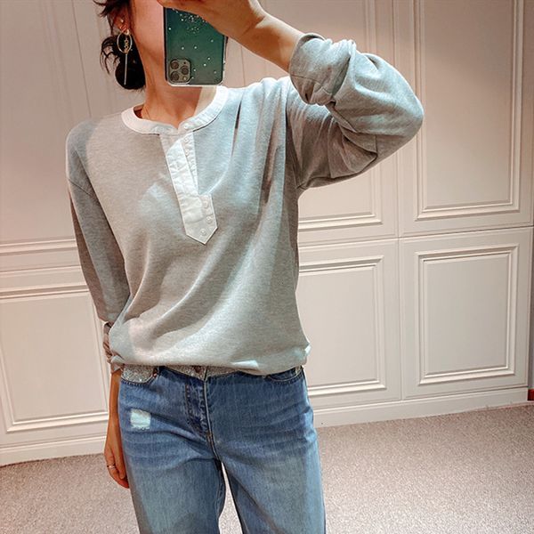 women's hoodies & sweatshirts hoodies color patchwork sweatshirt buttons back letter printing long sleeve casual loose ladie lkec, Black
women's hoodies & sweatshirts hoodies color patchwork sweatshirt buttons back letter printing long sleeve casual loose ladie lkec, Black