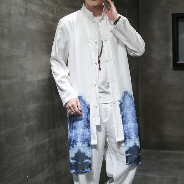 ethnic clothing chinese men long jacket style ink printing windbreaker hanfu men's fashion outfits trend, Red
ethnic clothing chinese men long jacket style ink printing windbreaker hanfu men's fashion outfits trend, Red