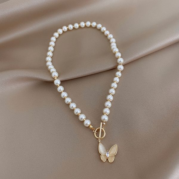 xianlan550 advanced sense of pearl necklace female cat 's-eye butterfly necklace ins cold climate clavicle necklace web celebrity, Silver
xianlan550 advanced sense of pearl necklace female cat 's-eye butterfly necklace ins cold climate clavicle necklace web celebrity, Silver