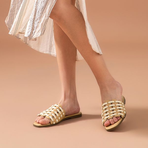 flip flop slippers women genuine cow leather rope connected open toe flat heel summer ladies outdoor slides handmade 36126, Black
flip flop slippers women genuine cow leather rope connected open toe flat heel summer ladies outdoor slides handmade 36126, Black