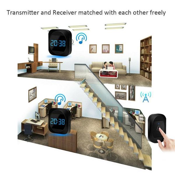doorbells self-powered wireless door bell with time display remote control doorbell ac 110-240v plug and play for villa house el
doorbells self-powered wireless door bell with time display remote control doorbell ac 110-240v plug and play for villa house el