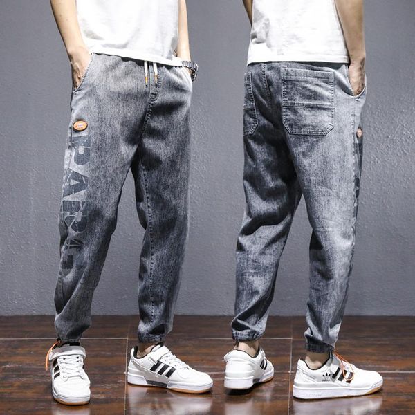 men black baggy street jeans 2021 fashion casual harem pants hip hop oversized wide leg streetwear letter print denim men's, Blue
men black baggy street jeans 2021 fashion casual harem pants hip hop oversized wide leg streetwear letter print denim men's, Blue