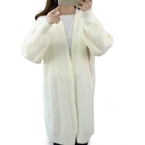 women's knits & tees women acrylic fiber cardigan solid color long sleeve autumn winter open front mid-length ladies casual warm knit c, White
women's knits & tees women acrylic fiber cardigan solid color long sleeve autumn winter open front mid-length ladies casual warm knit c, White