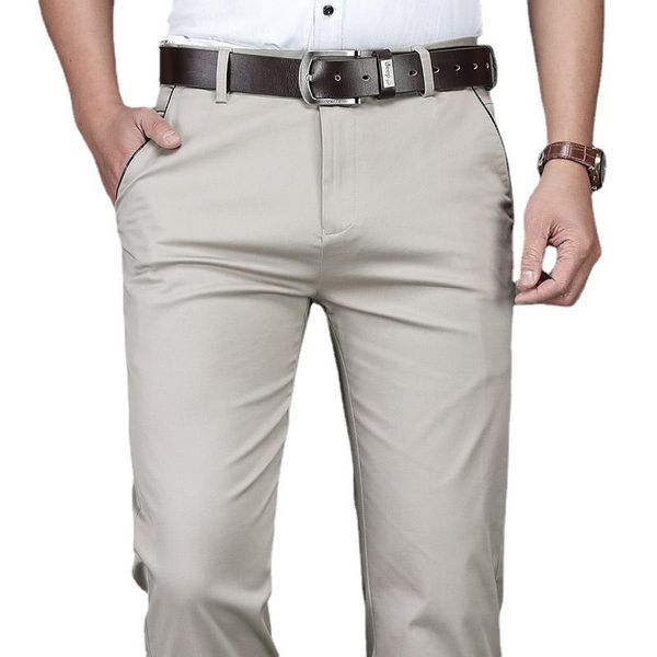 men's pants 2021 spring summer lightweight straight loose cotton casual classic style business gentleman thin stretch trousers, Black
men's pants 2021 spring summer lightweight straight loose cotton casual classic style business gentleman thin stretch trousers, Black