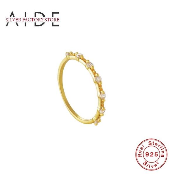 cluster rings aide wedding ring for women concise classical 925 sterling silver mini zircon gold color fashion jewelry bijoux femme, Golden;silver
cluster rings aide wedding ring for women concise classical 925 sterling silver mini zircon gold color fashion jewelry bijoux femme, Golden;silver