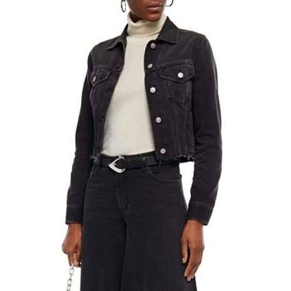 10.25 2021 autumn women fashion lapel single breasted washed slim denim short jacket coat women's jackets, Black;brown
10.25 2021 autumn women fashion lapel single breasted washed slim denim short jacket coat women's jackets, Black;brown