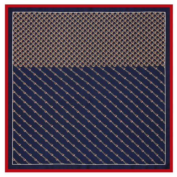 scarves pobing 100% silk scarf woman spain chain print square luxury bandanas small hijab foulards lady tie headband 53x53cm, Blue;gray
scarves pobing 100% silk scarf woman spain chain print square luxury bandanas small hijab foulards lady tie headband 53x53cm, Blue;gray