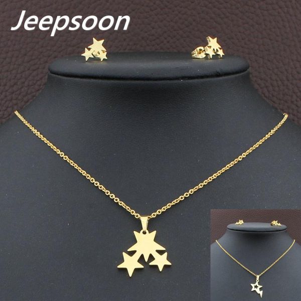 earrings & necklace wholesale fashion stainless steel jewelry star pendant set for girls women jeepsoon sfxgcidp, Silver
earrings & necklace wholesale fashion stainless steel jewelry star pendant set for girls women jeepsoon sfxgcidp, Silver