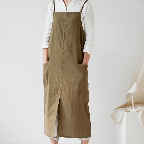 aprons cotton and linen adjustable waterproof oil-proof pinafore with two large pockets for supermarket hairdresser garden
aprons cotton and linen adjustable waterproof oil-proof pinafore with two large pockets for supermarket hairdresser garden