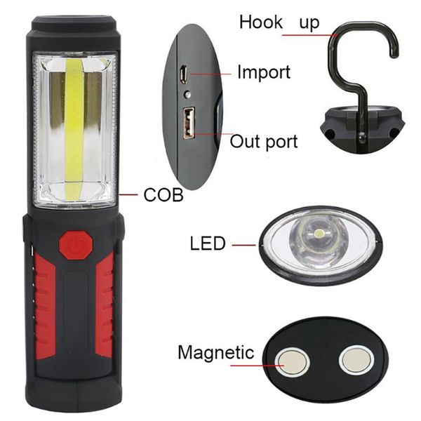 rechargeable cob led magnetic multi-function inspection work lamp light with usb cable built in battery flashlights torches
rechargeable cob led magnetic multi-function inspection work lamp light with usb cable built in battery flashlights torches