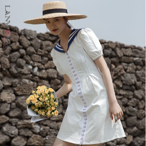 white dress short puff sleeves single breasted high wasit dresses pullover sweet girl's female wm164 210507, Black;gray
white dress short puff sleeves single breasted high wasit dresses pullover sweet girl's female wm164 210507, Black;gray