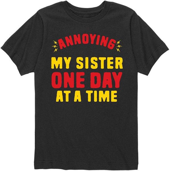 men's t-shirts annoying my sister - youth short sleeve graphic t-shirt, White;black
men's t-shirts annoying my sister - youth short sleeve graphic t-shirt, White;black