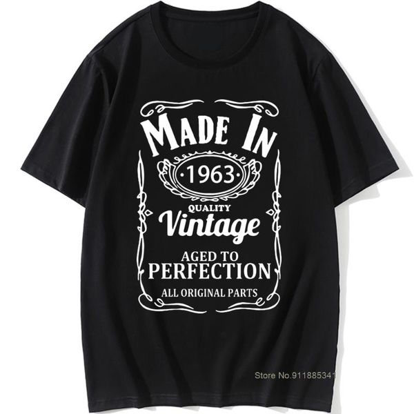 men's t-shirts vintage made in 1963 t shirt birthday present funny graphic cool cotton short sleeve design o-neck father t-shirt, White;black
men's t-shirts vintage made in 1963 t shirt birthday present funny graphic cool cotton short sleeve design o-neck father t-shirt, White;black