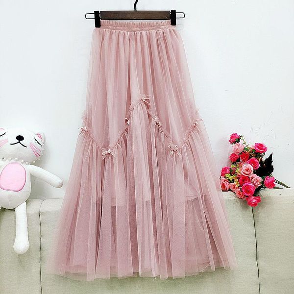 women 2021 spring summer fashion high waist mesh skirts female mid-long a-line ladies solid color thin j263, Black
women 2021 spring summer fashion high waist mesh skirts female mid-long a-line ladies solid color thin j263, Black