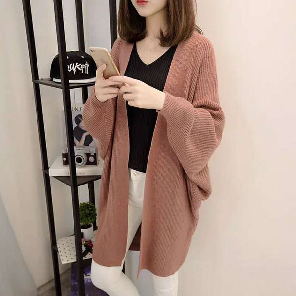 sweaters autumn clothing korea harajuku style mid-length knitted cardigan with a wild thin loose sweater jacket female trend, White;black
sweaters autumn clothing korea harajuku style mid-length knitted cardigan with a wild thin loose sweater jacket female trend, White;black