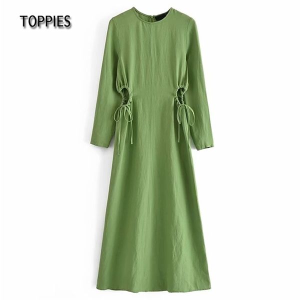 green linen dress woman straight maxi hollow out robe femme summer 210421, Black;gray
green linen dress woman straight maxi hollow out robe femme summer 210421, Black;gray