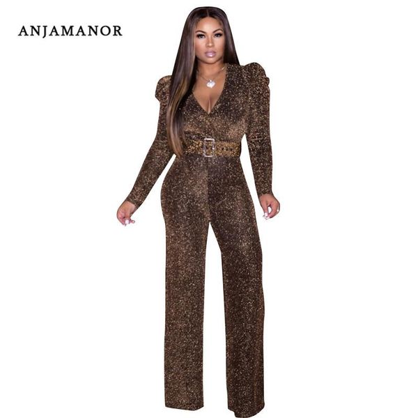 women's jumpsuits & rompers anjamanor shiny deep v long sleeve one piece jumpsuit plus size club outfits fall winter womens pants d29-a, Black;white
women's jumpsuits & rompers anjamanor shiny deep v long sleeve one piece jumpsuit plus size club outfits fall winter womens pants d29-a, Black;white