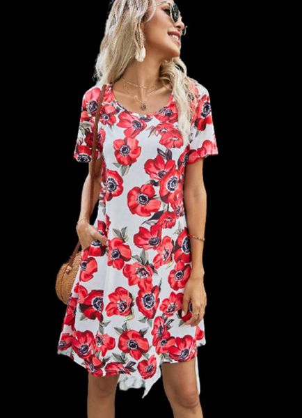 summer 2021 ladies arrival fashion o-neck short sleeve rose print mini dresses female casual pockets splice irregular dress, Black;gray
summer 2021 ladies arrival fashion o-neck short sleeve rose print mini dresses female casual pockets splice irregular dress, Black;gray