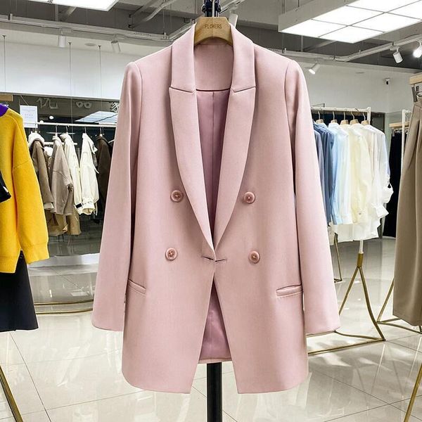 women's suits & blazers pure color british style professional suit jacket ladies autumn casual drape pink blazer high-quality formal we, White;black
women's suits & blazers pure color british style professional suit jacket ladies autumn casual drape pink blazer high-quality formal we, White;black