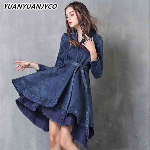 women's knits & tees yuanyuanjyco spring autumn women knee-length indie folk denim lyq7 asymmetrical high waist embroidery floral, White
women's knits & tees yuanyuanjyco spring autumn women knee-length indie folk denim lyq7 asymmetrical high waist embroidery floral, White